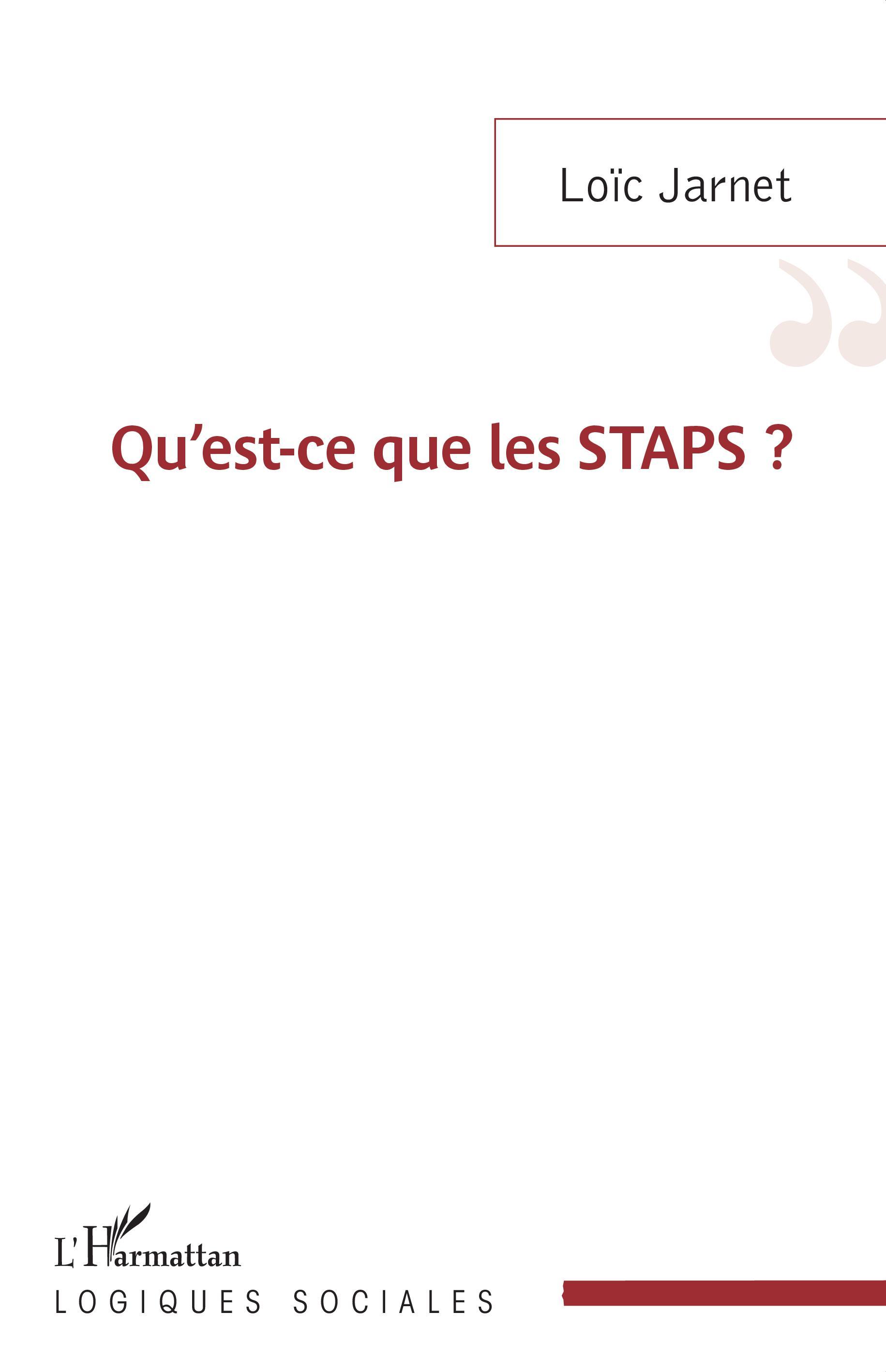 Vorderes Coverbild Qu'est-ce que les STAPS ?