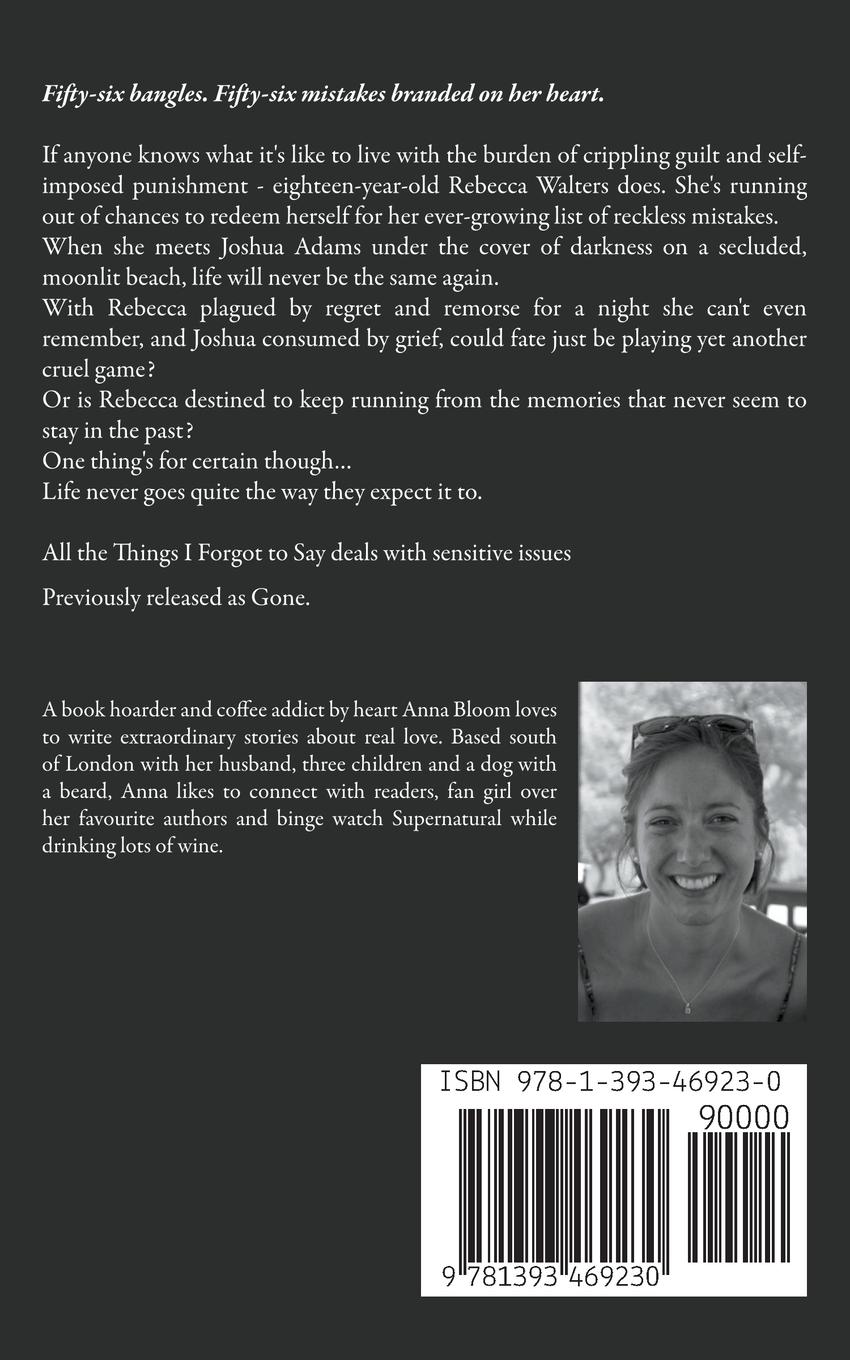 Rückseitencover All the Things I Forgot to Say