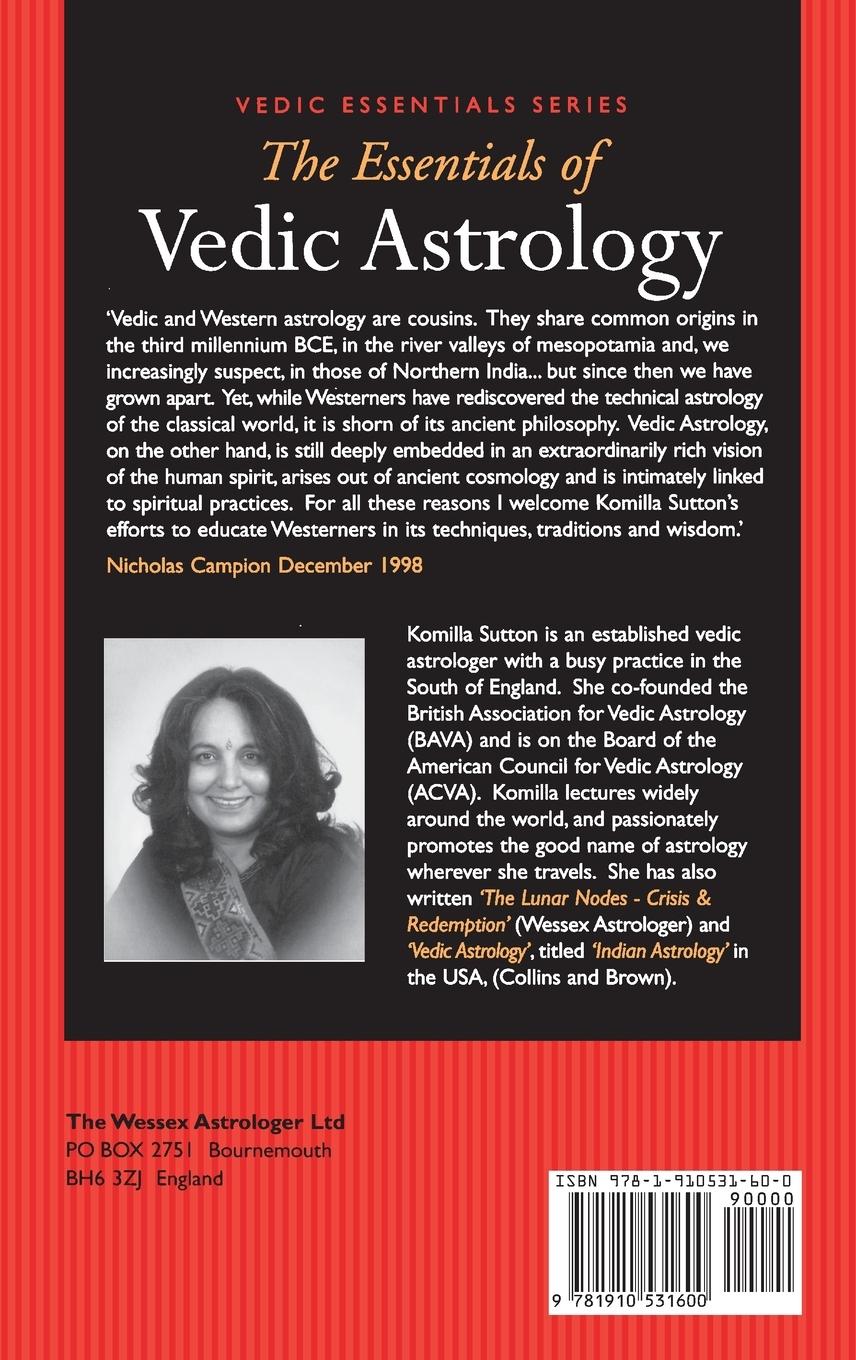Rückseitencover The Essentials of Vedic Astrology