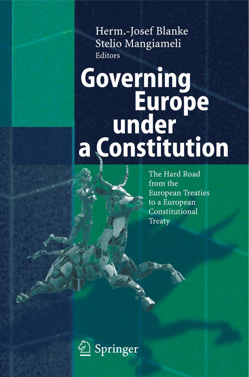 Vorderes Coverbild Governing Europe under a Constitution