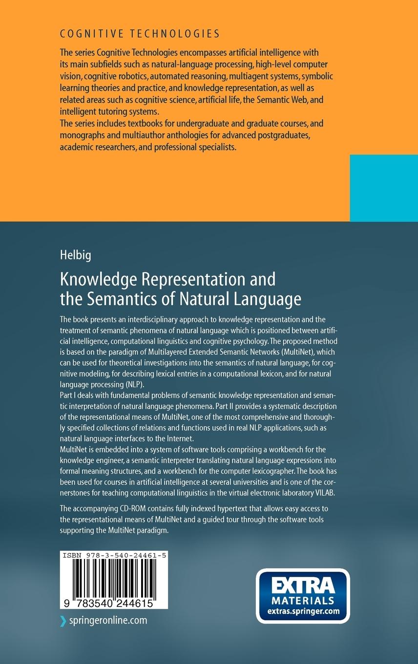 Rückseitencover Knowledge Representation and the Semantics of Natural Language
