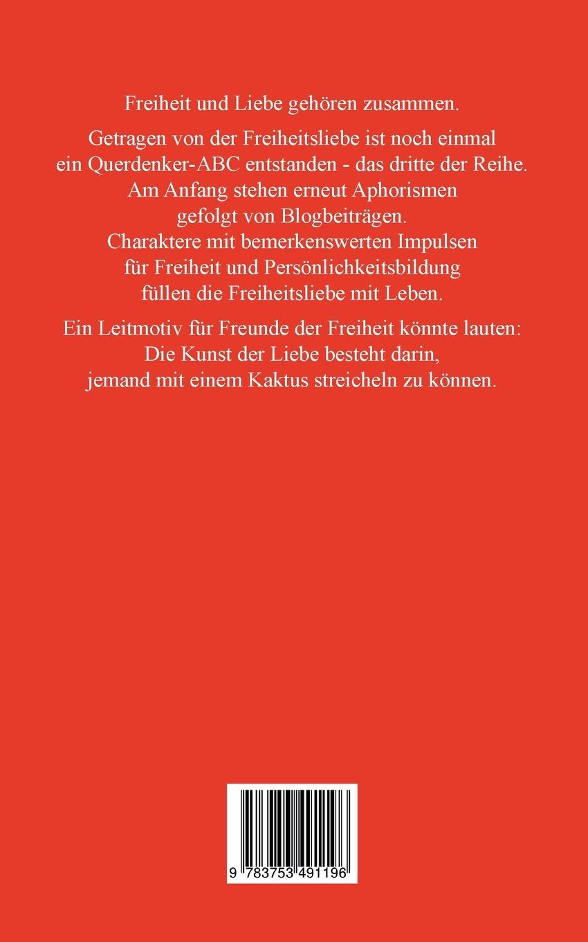 Rückseitencover Noch einmal Freiheitsliebe