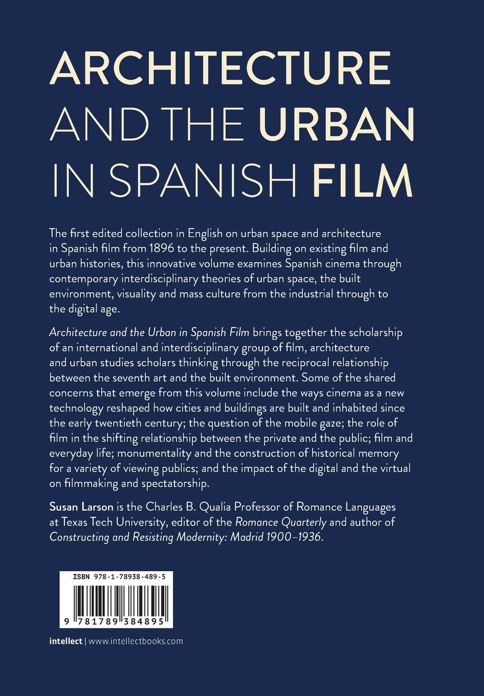 Rückseitencover Architecture and the Urban in Spanish Film