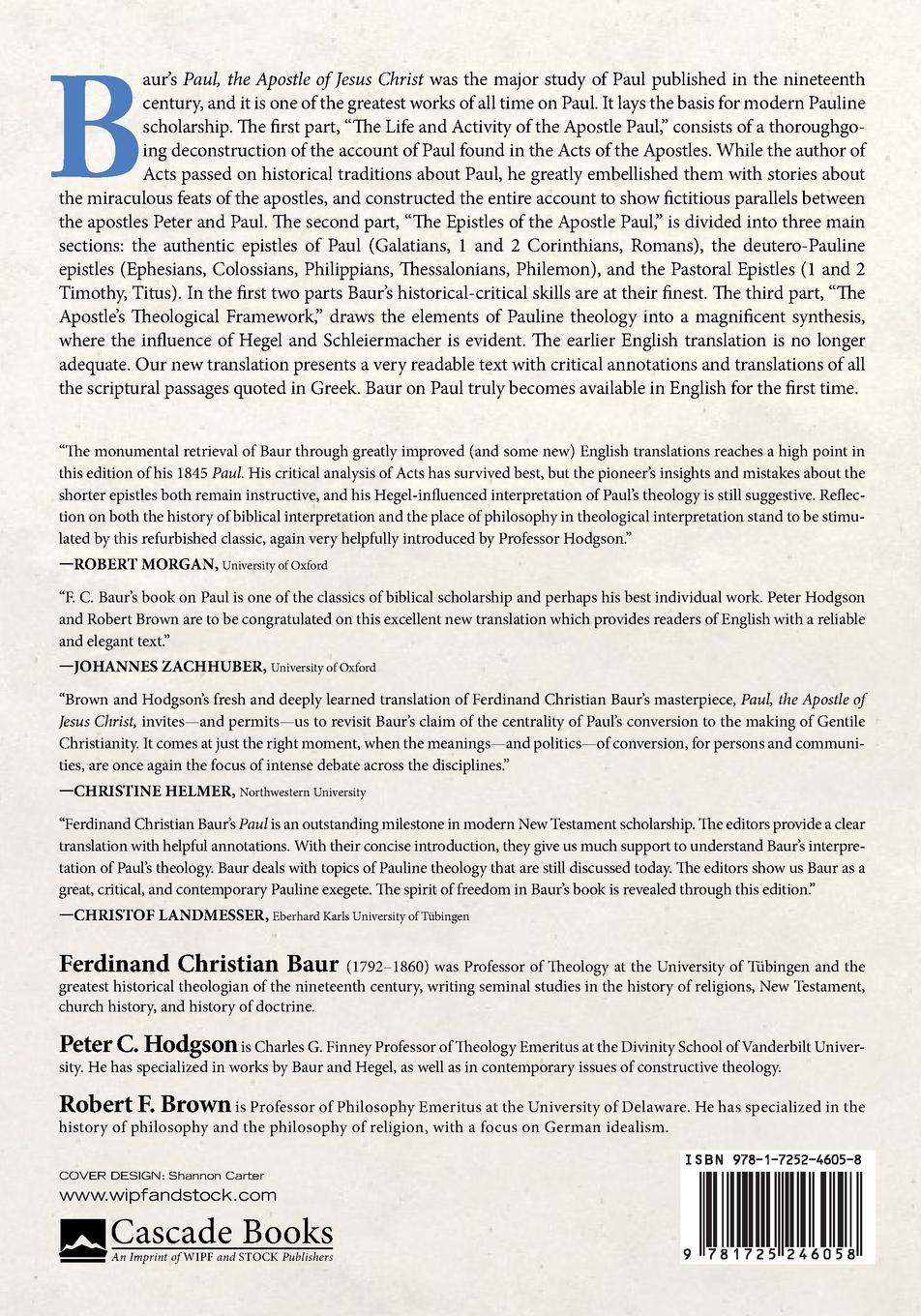 Rückseitencover Paul, the Apostle of Jesus Christ