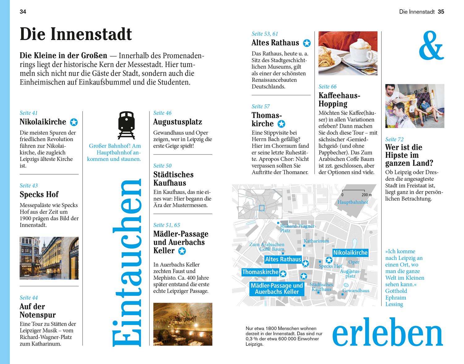 Beispielinhalt (Bild) DuMont Reise-Taschenbuch Leipzig