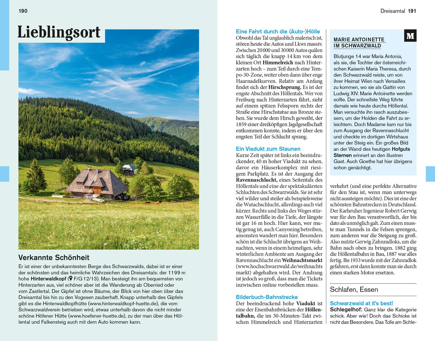 Beispielinhalt (Bild) DuMont Reise-Taschenbuch Schwarzwald