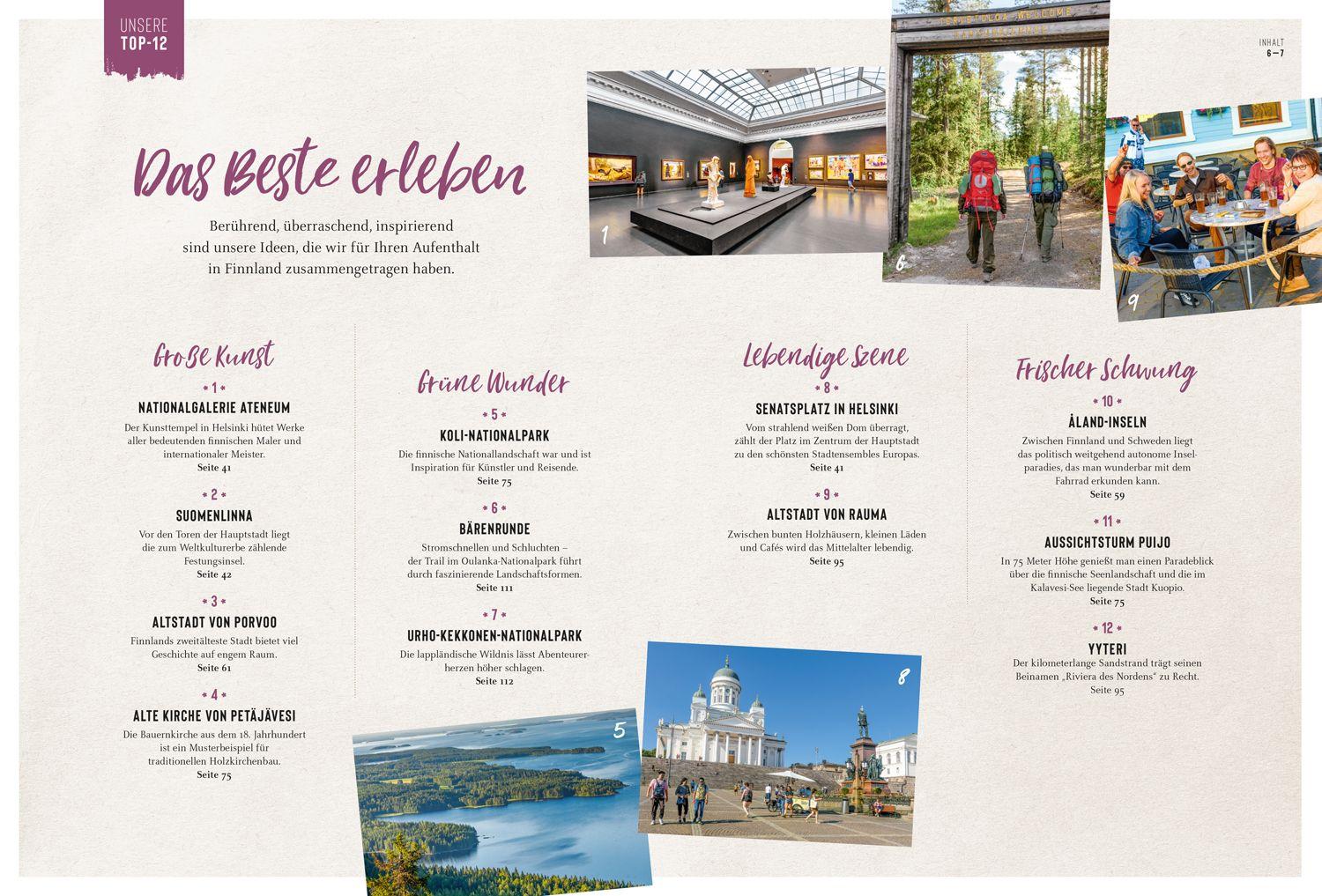 Beispielinhalt (Bild) DUMONT Bildatlas Finnland