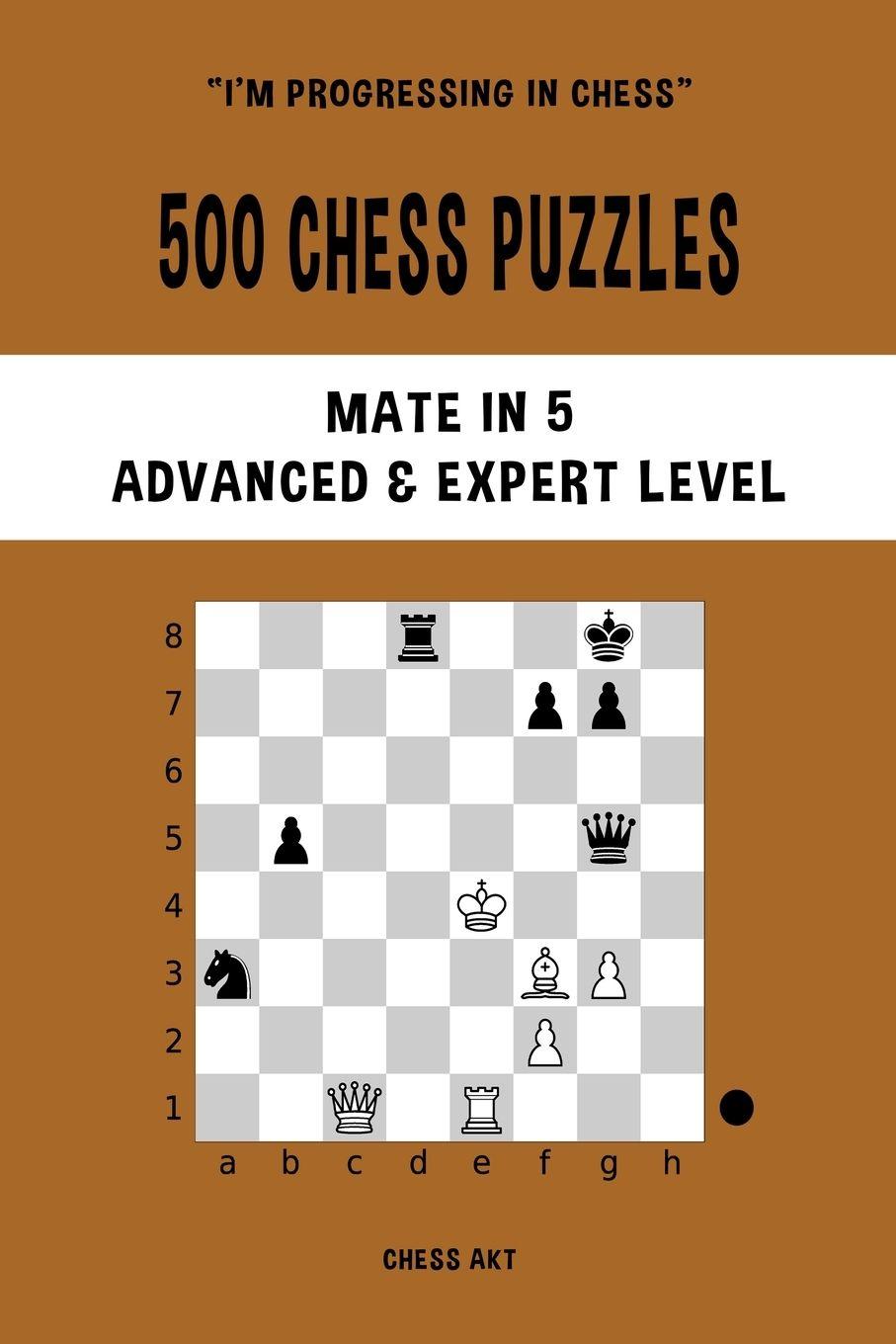 Vorderes Coverbild 500 Chess Puzzles, Mate in 5, Advanced and Expert Level