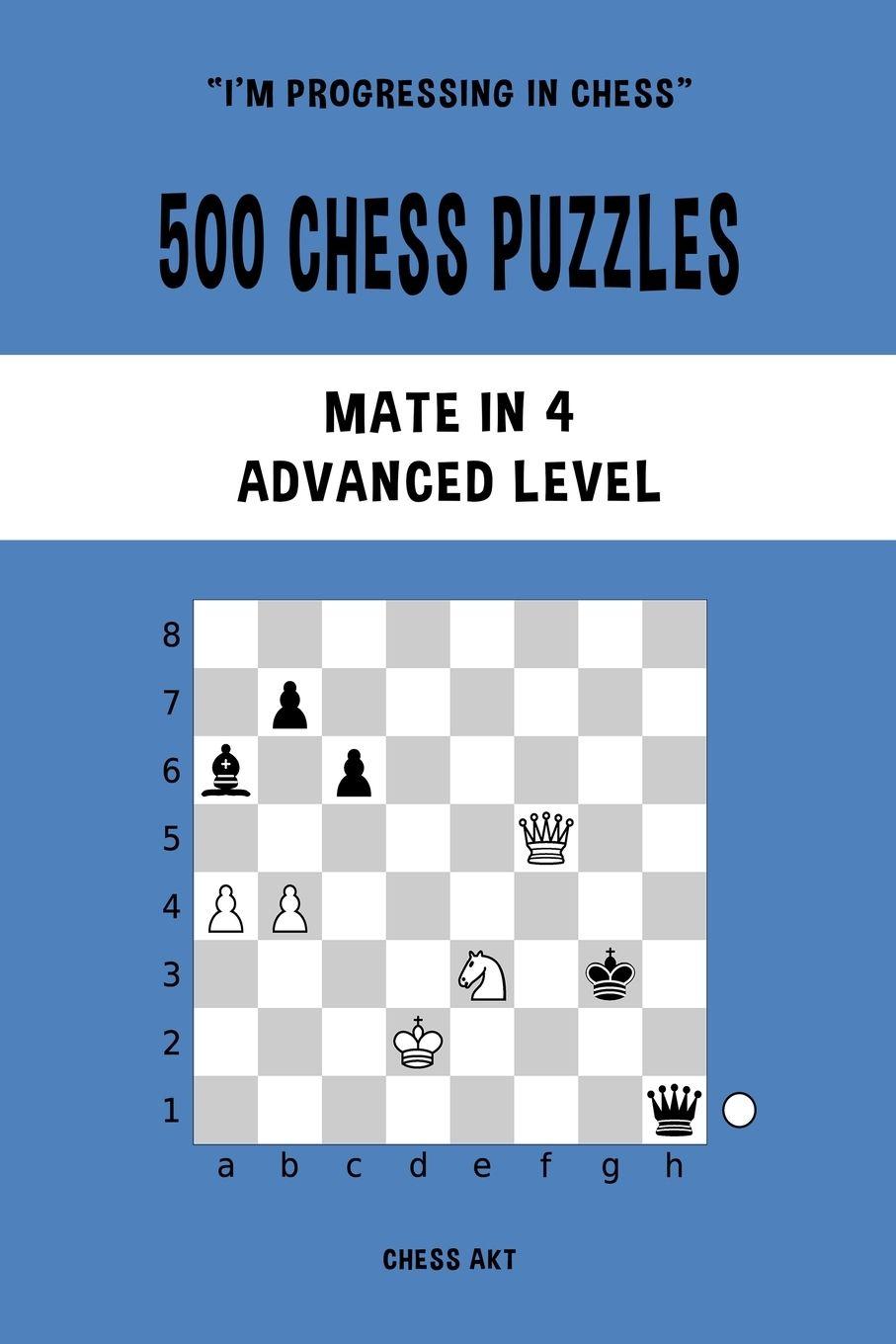 Vorderes Coverbild 500 Chess Puzzles, Mate in 4, Advanced Level