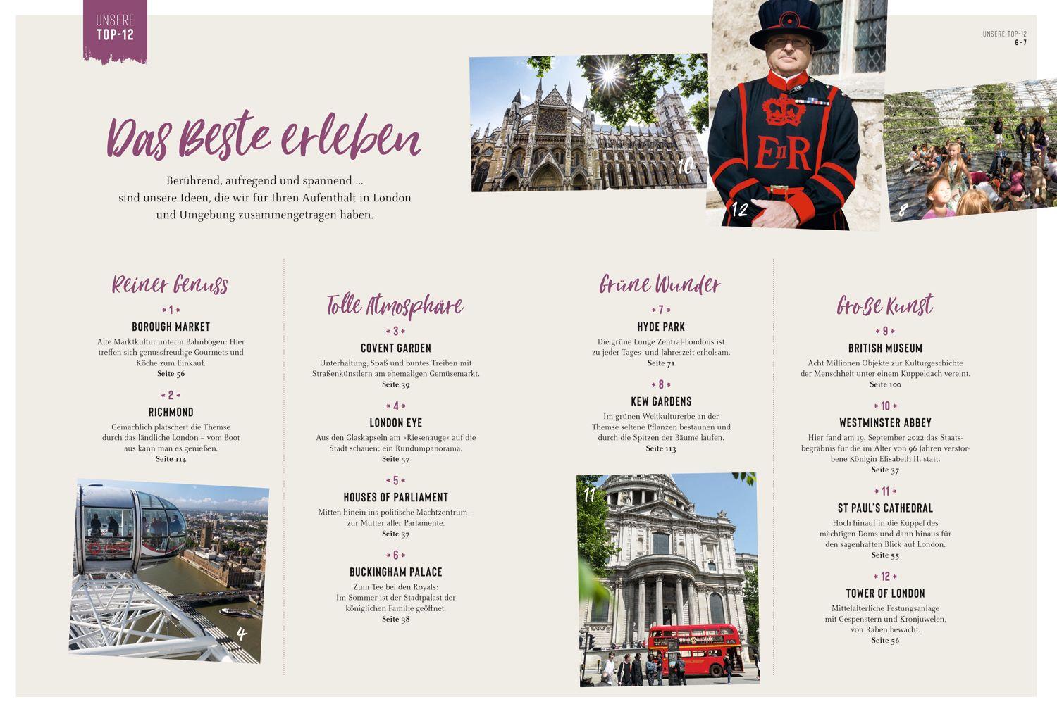 Beispielinhalt (Bild) DuMont Bildatlas London
