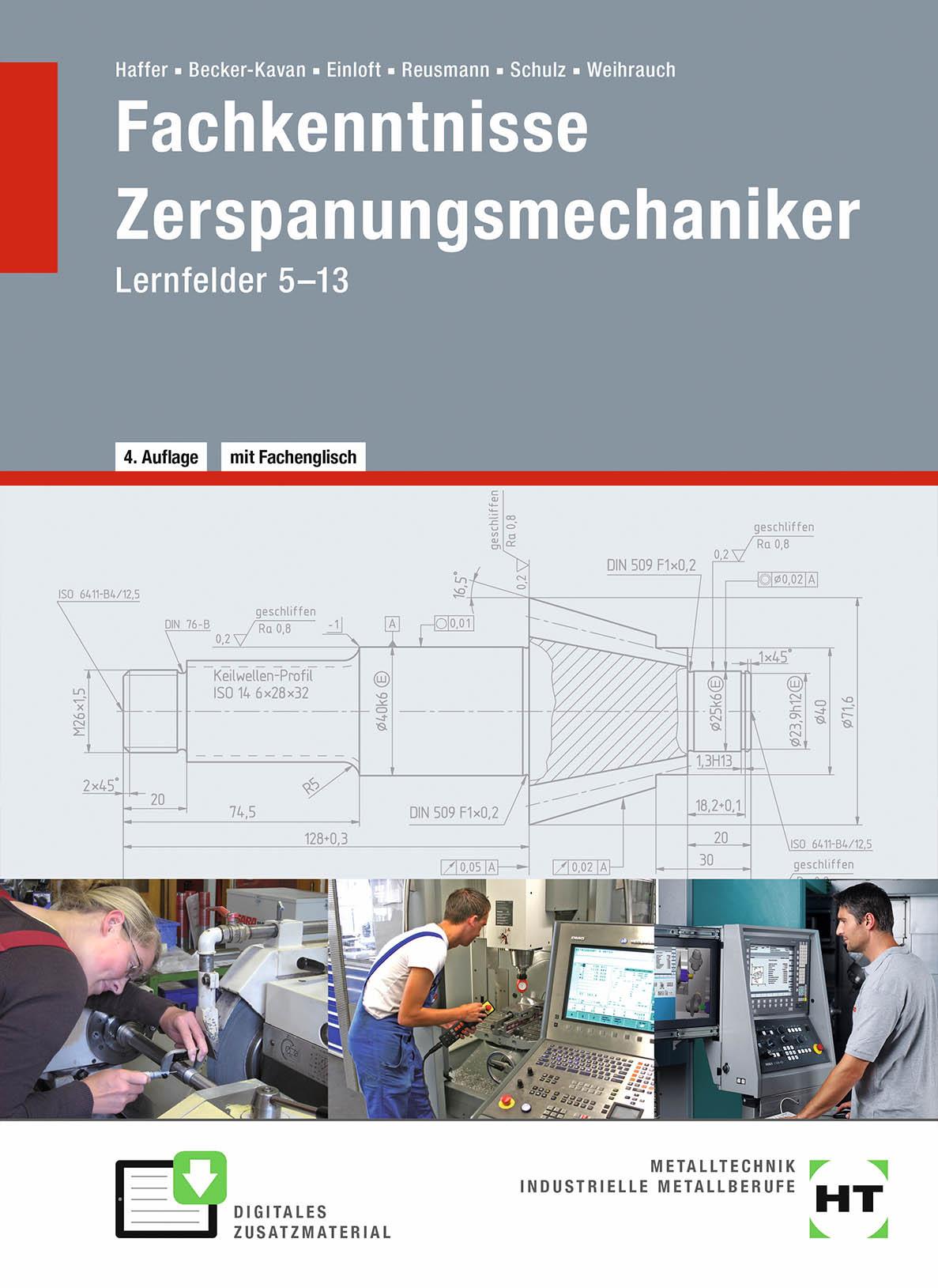 Vorderes Coverbild Fachkenntnisse Zerspanungsmechaniker
