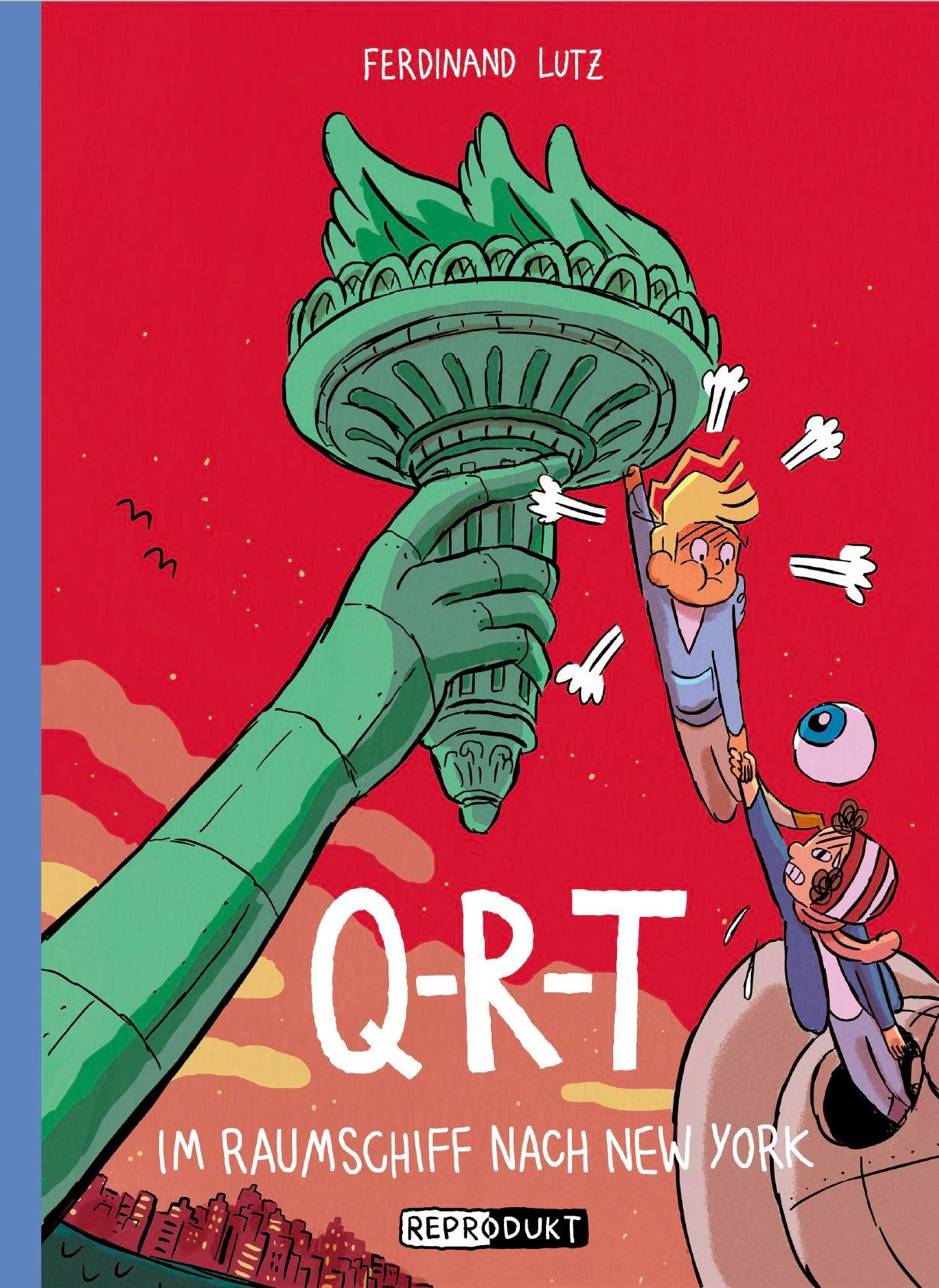 Vorderes Coverbild Q-R-T: Im Raumschiff nach New York