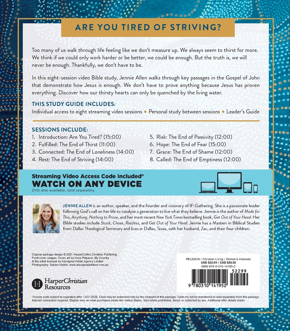 Rückseitencover Nothing to Prove Bible Study Guide plus Streaming Video | Softcover