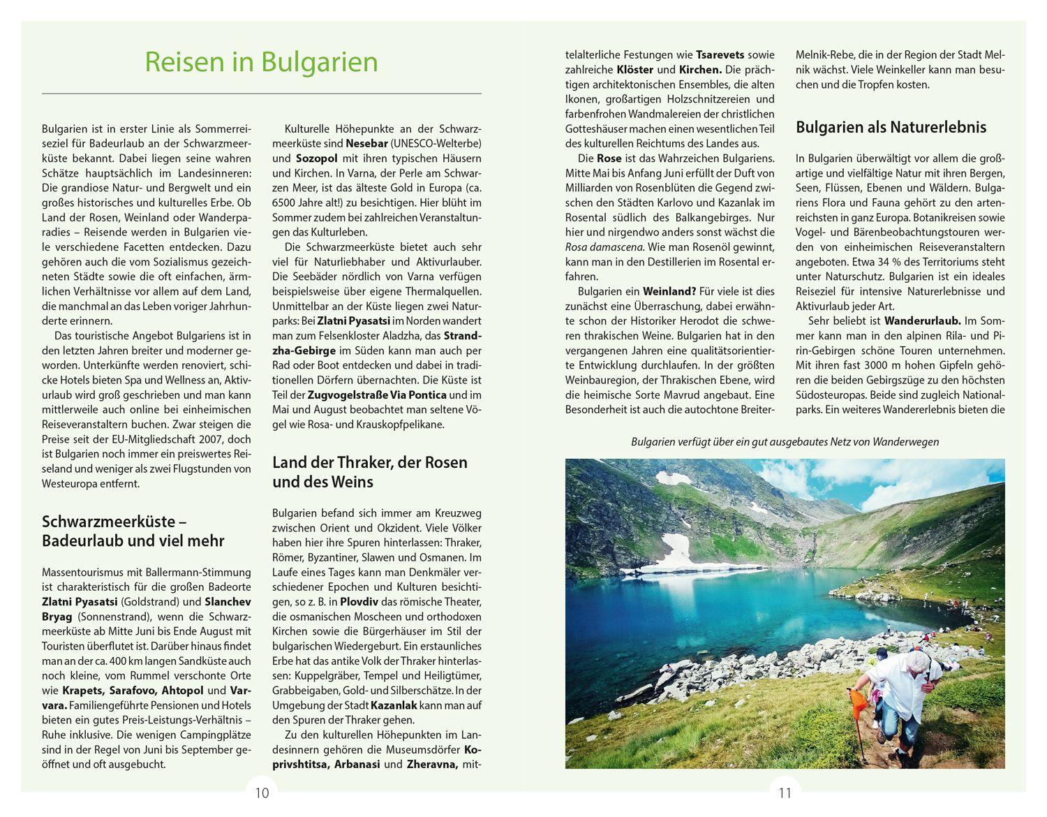 Beispielinhalt (Bild) DuMont Reise-Handbuch Reiseführer Bulgarien