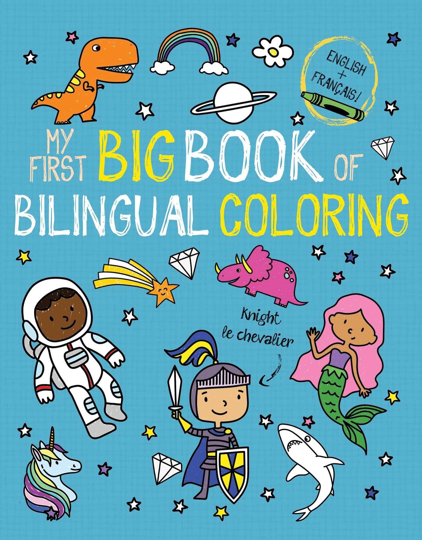 Vorderes Coverbild My First Big Book of Bilingual Coloring French