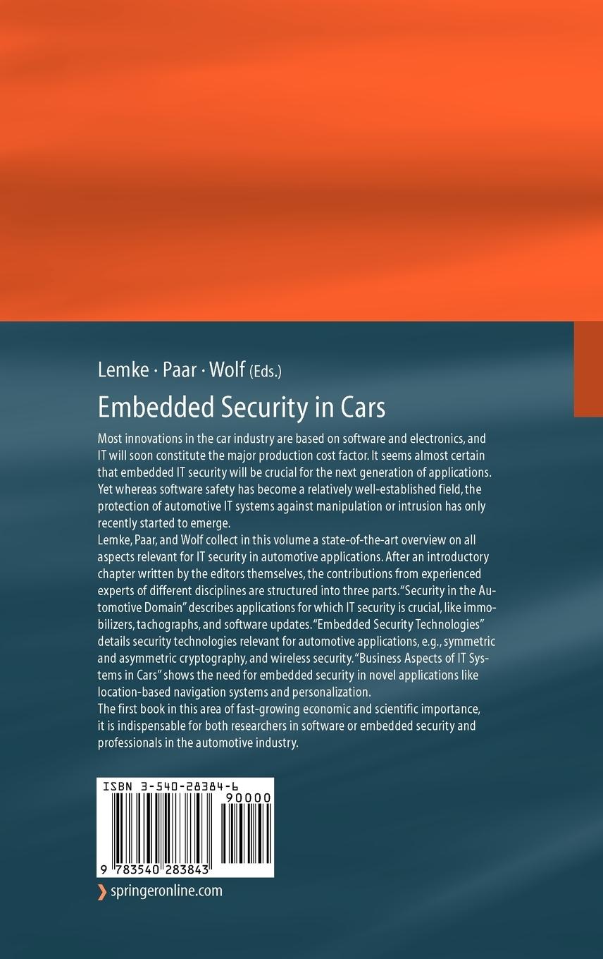Rückseitencover Embedded Security in Cars