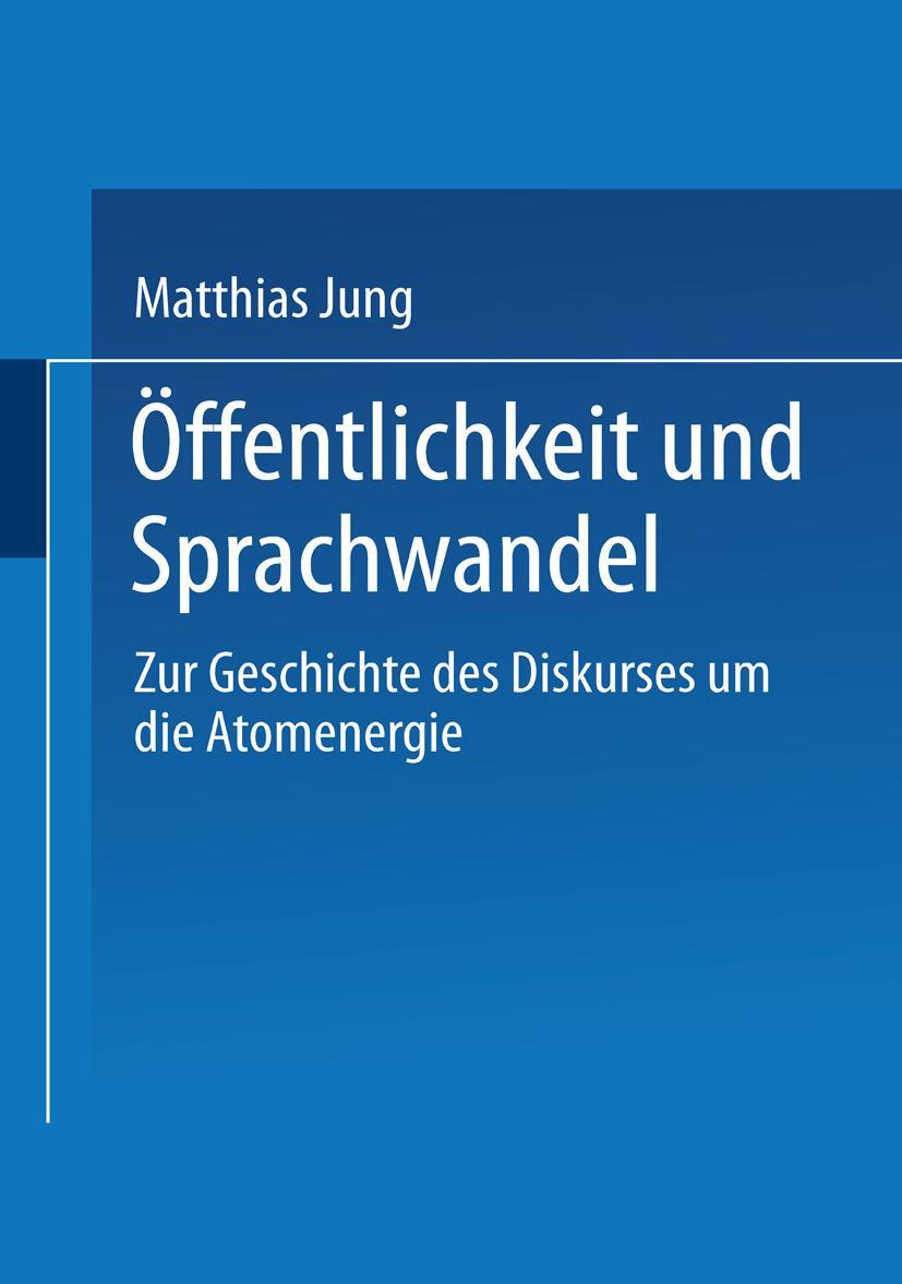 Vorderes Coverbild Öffentlichkeit und Sprachwandel