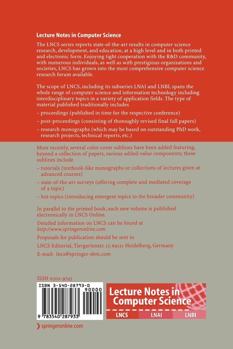 Rückseitencover Principles and Practice of Semantic Web Reasoning