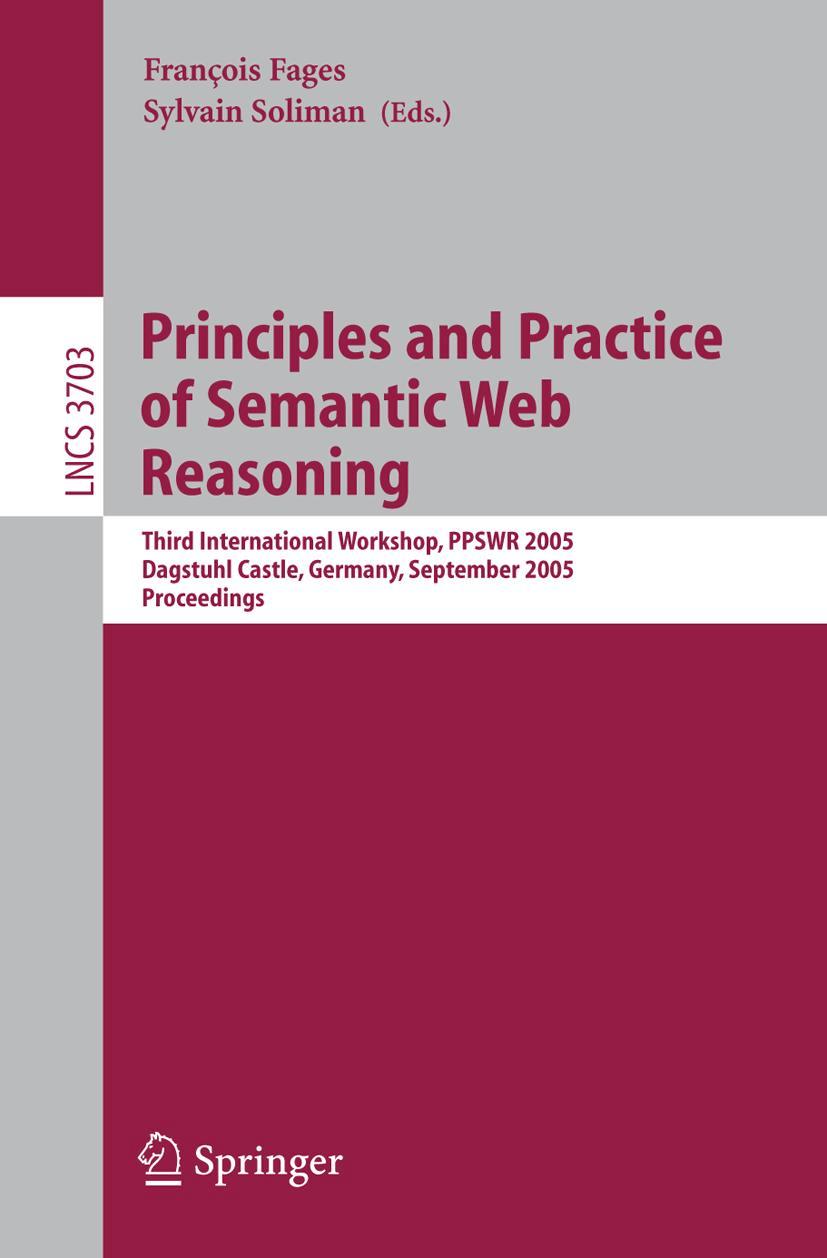 Vorderes Coverbild Principles and Practice of Semantic Web Reasoning
