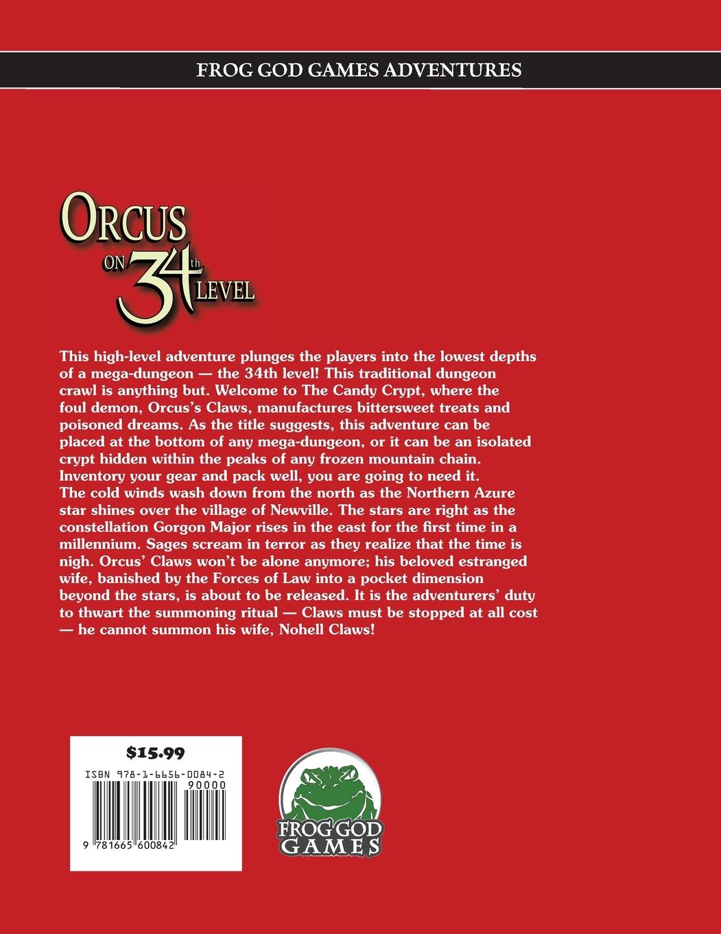 Rückseitencover Orcus on 34th Level PF