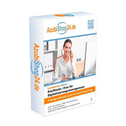 Vorderes Coverbild AzubiShop24.de Lernkarten Kaufmann für Digitalisierungsmanagement