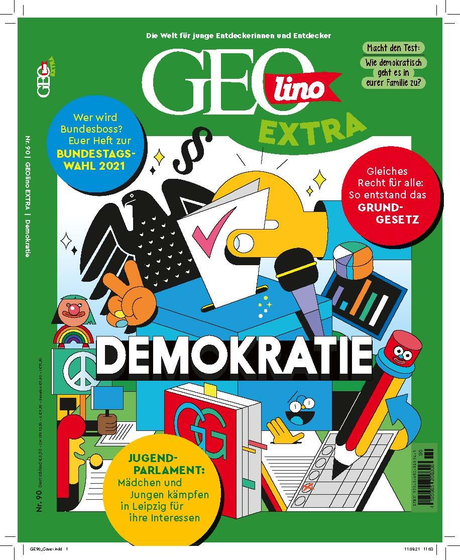 Vorderes Coverbild GEOlino extra 90/2021 - Demokratie