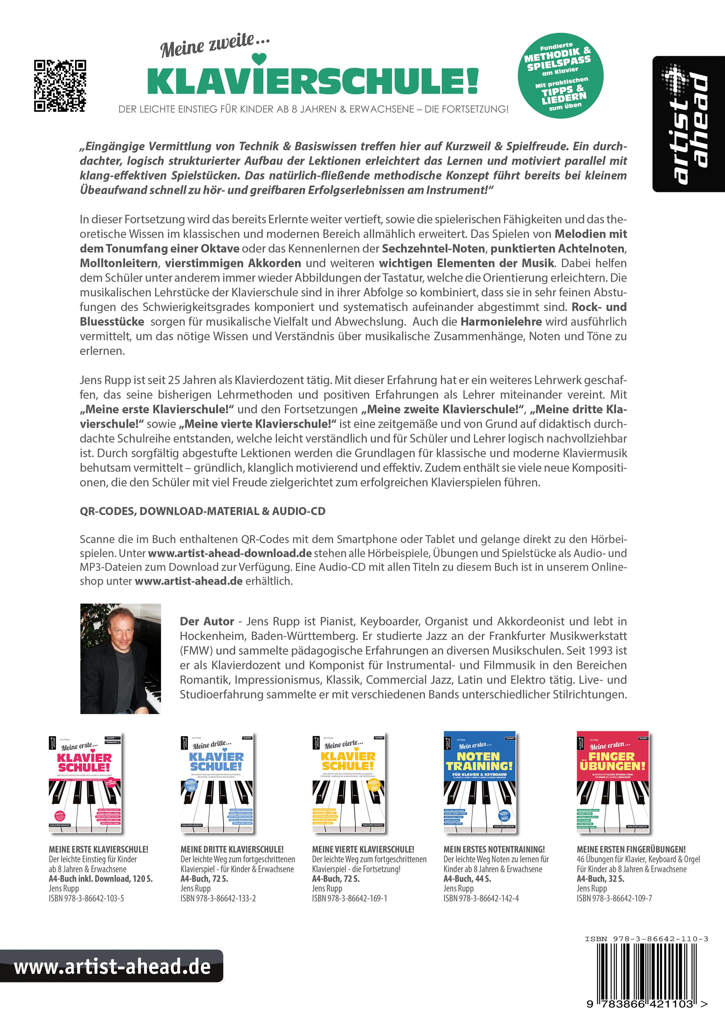 Rückseitencover Meine zweite Klavierschule!