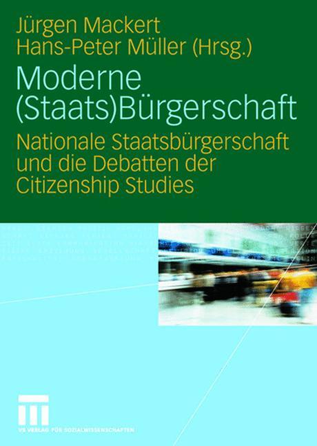 Vorderes Coverbild Moderne (Staats)Bürgerschaft