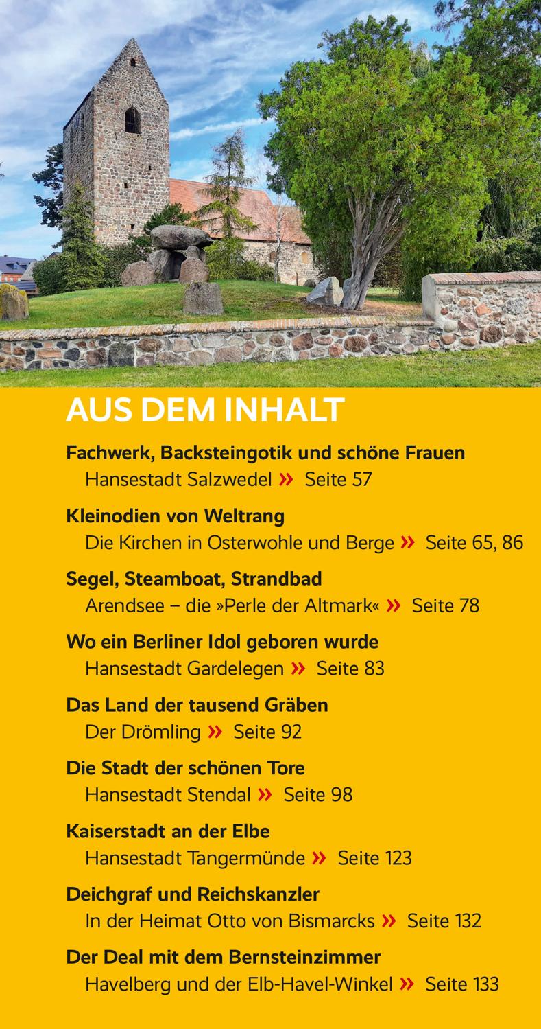 Beispielinhalt (Bild) Reiseführer Altmark