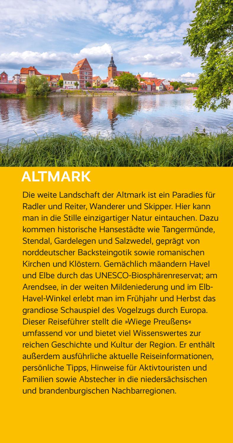 Beispielinhalt (Bild) Reiseführer Altmark