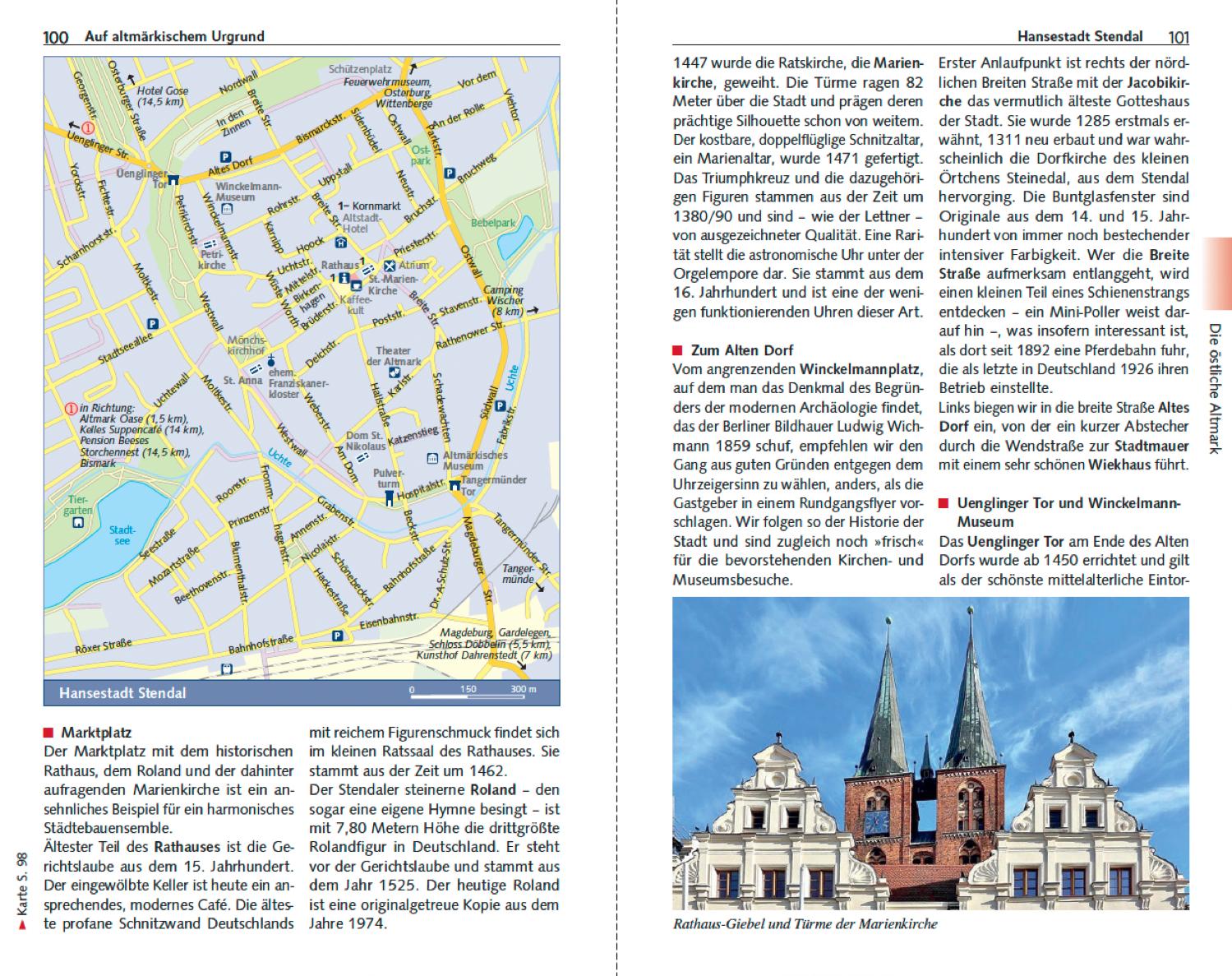 Beispielinhalt (Bild) Reiseführer Altmark