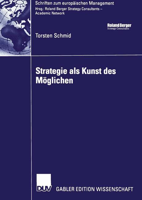 Vorderes Coverbild Strategie als Kunst des Möglichen