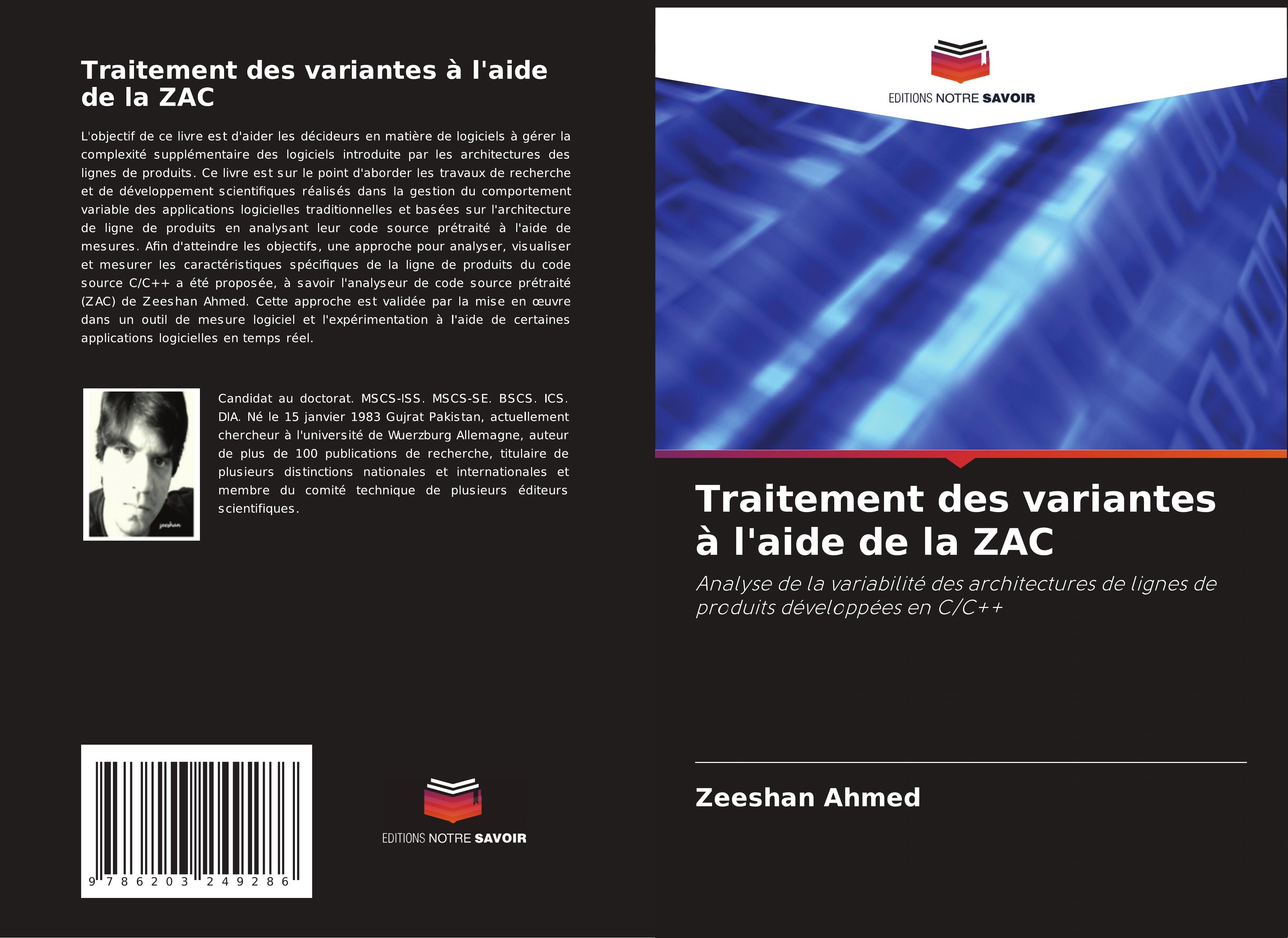 Vorderes Coverbild Traitement des variantes à l'aide de la ZAC