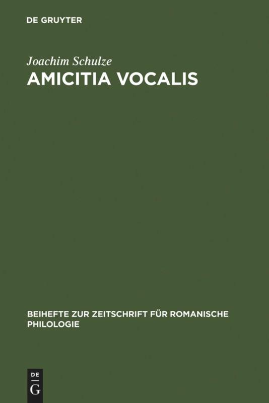 Vorderes Coverbild Amicitia vocalis