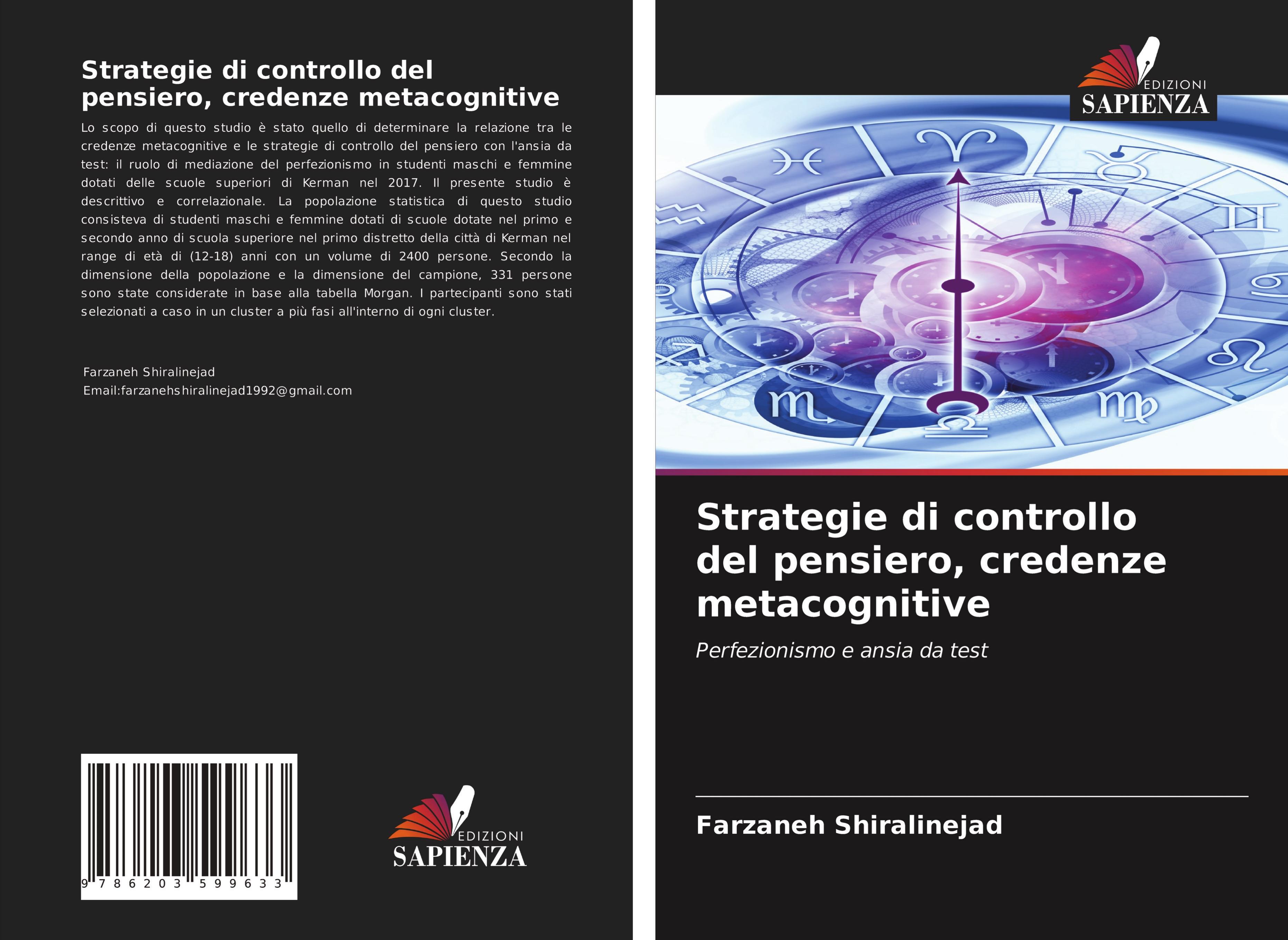 Vorderes Coverbild Strategie di controllo del pensiero, credenze metacognitive