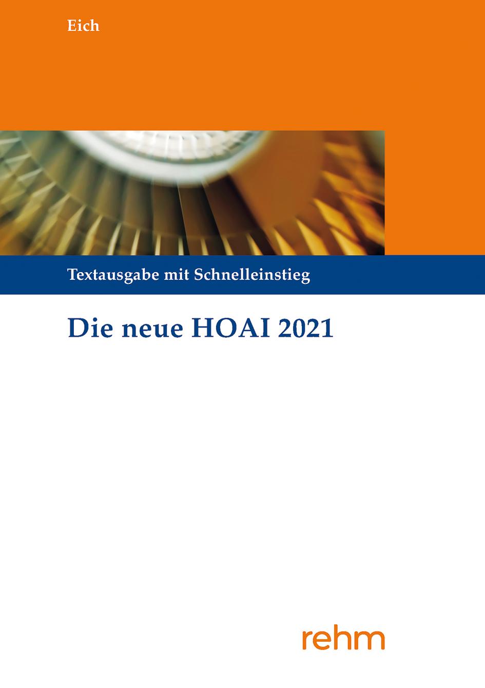 Vorderes Coverbild Die neue HOAI 2021