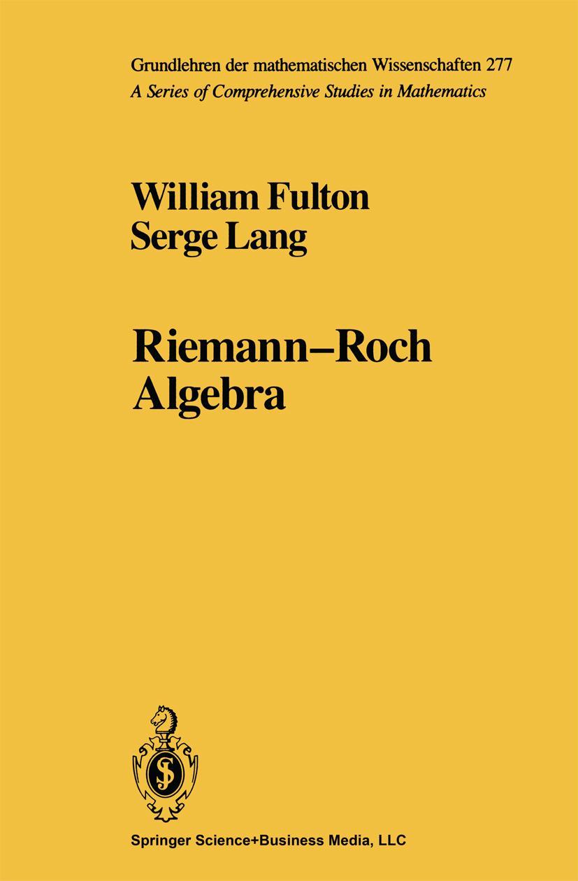 Vorderes Coverbild Riemann-Roch Algebra