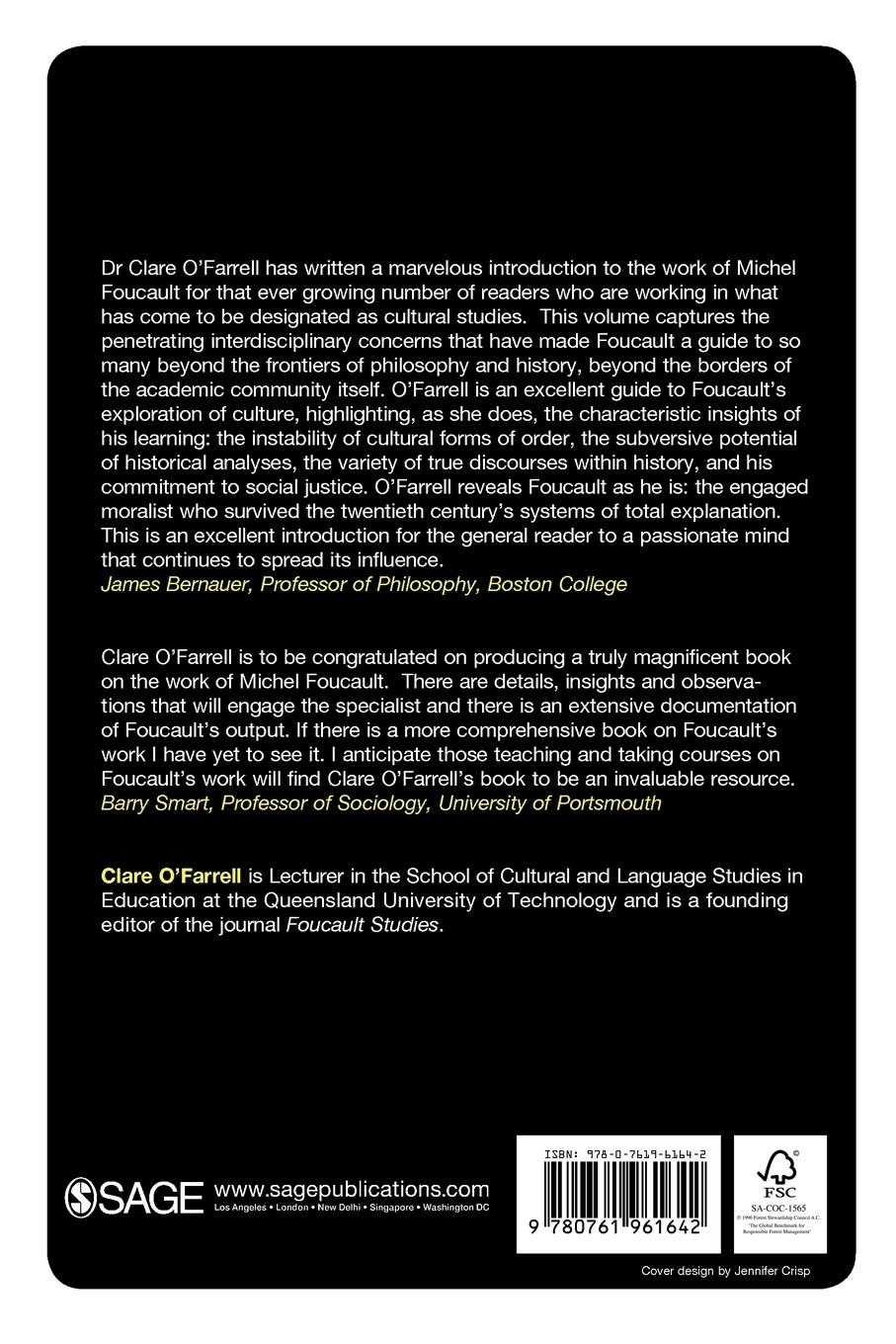 Rückseitencover Michel Foucault