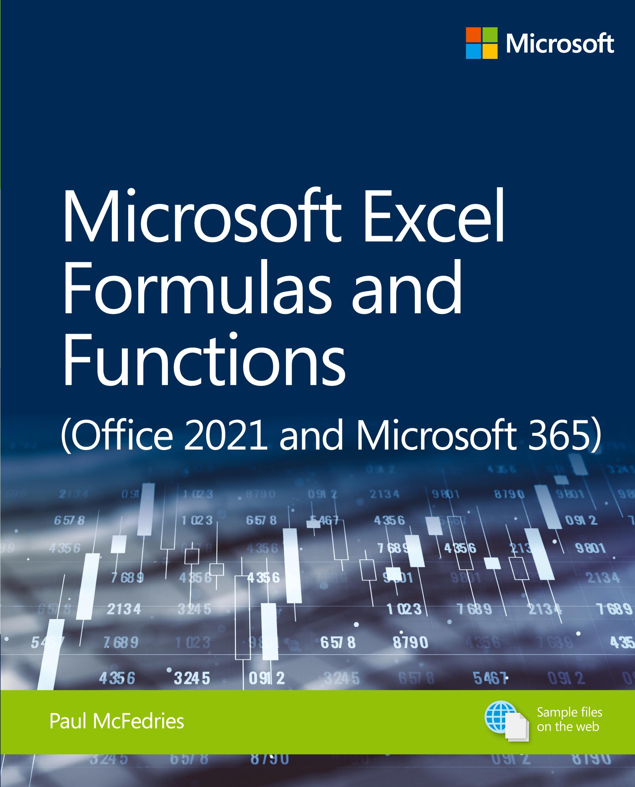 Vorderes Coverbild Microsoft Excel Formulas and Functions (Office 2021 and Microsoft 365)