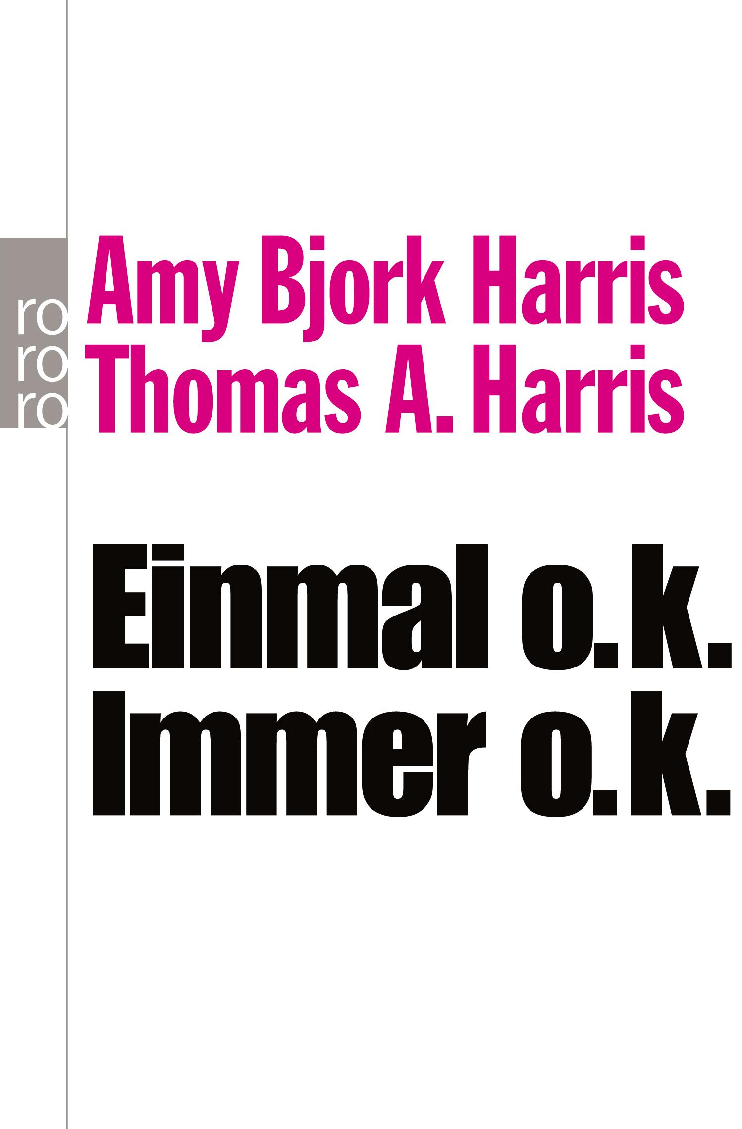 Vorderes Coverbild Einmal o.k. - immer o.k.