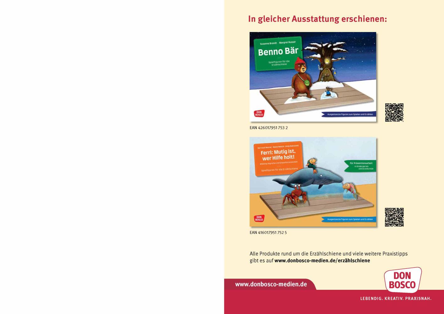 Beispielinhalt (Bild) Die kleine Raupe Nimmersatt. Erzählschienen-Figurenset