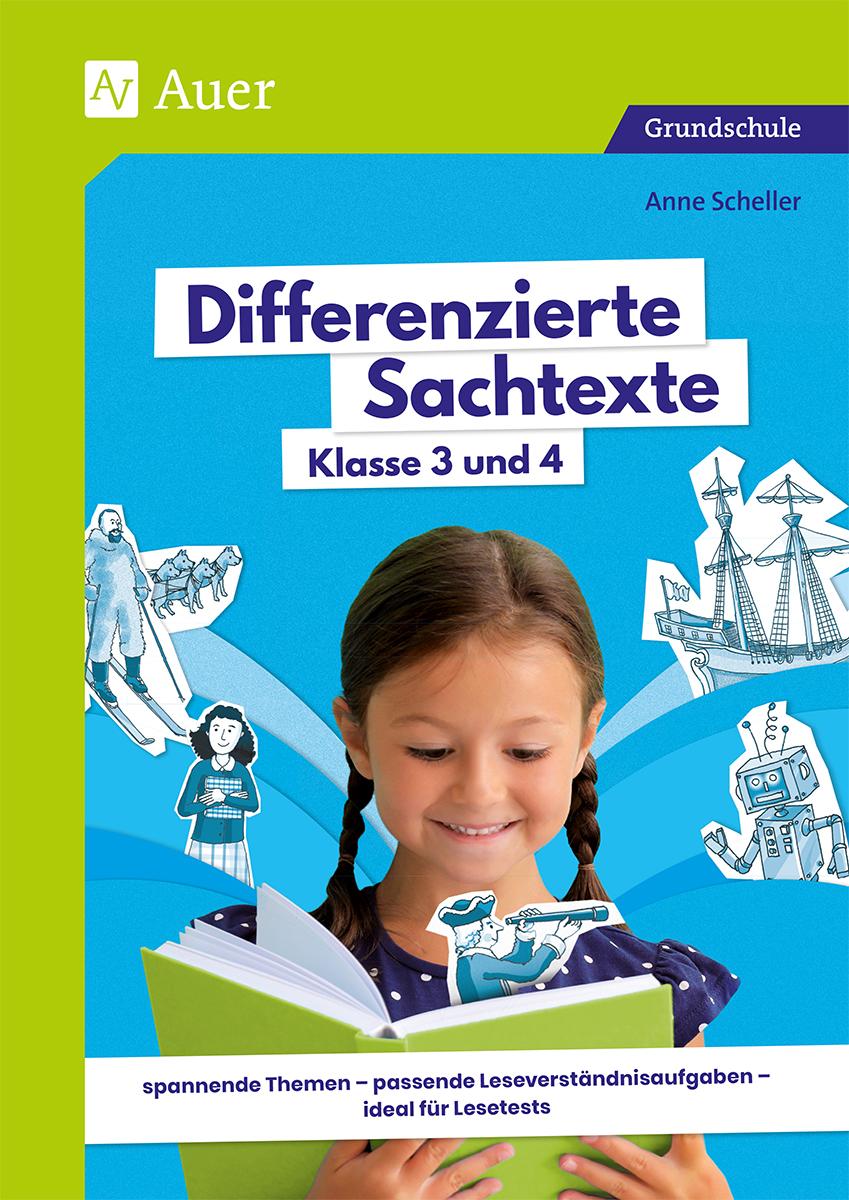 Vorderes Coverbild Differenzierte Sachtexte Klasse 3 und 4