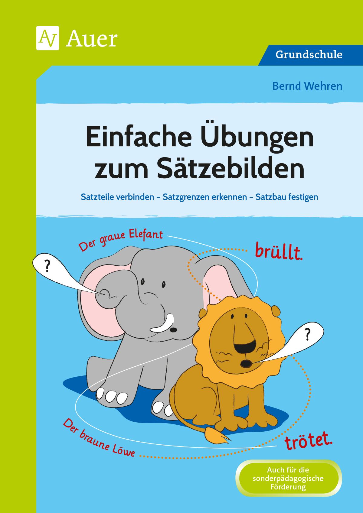 Vorderes Coverbild Einfache Übungen zum Sätzebilden