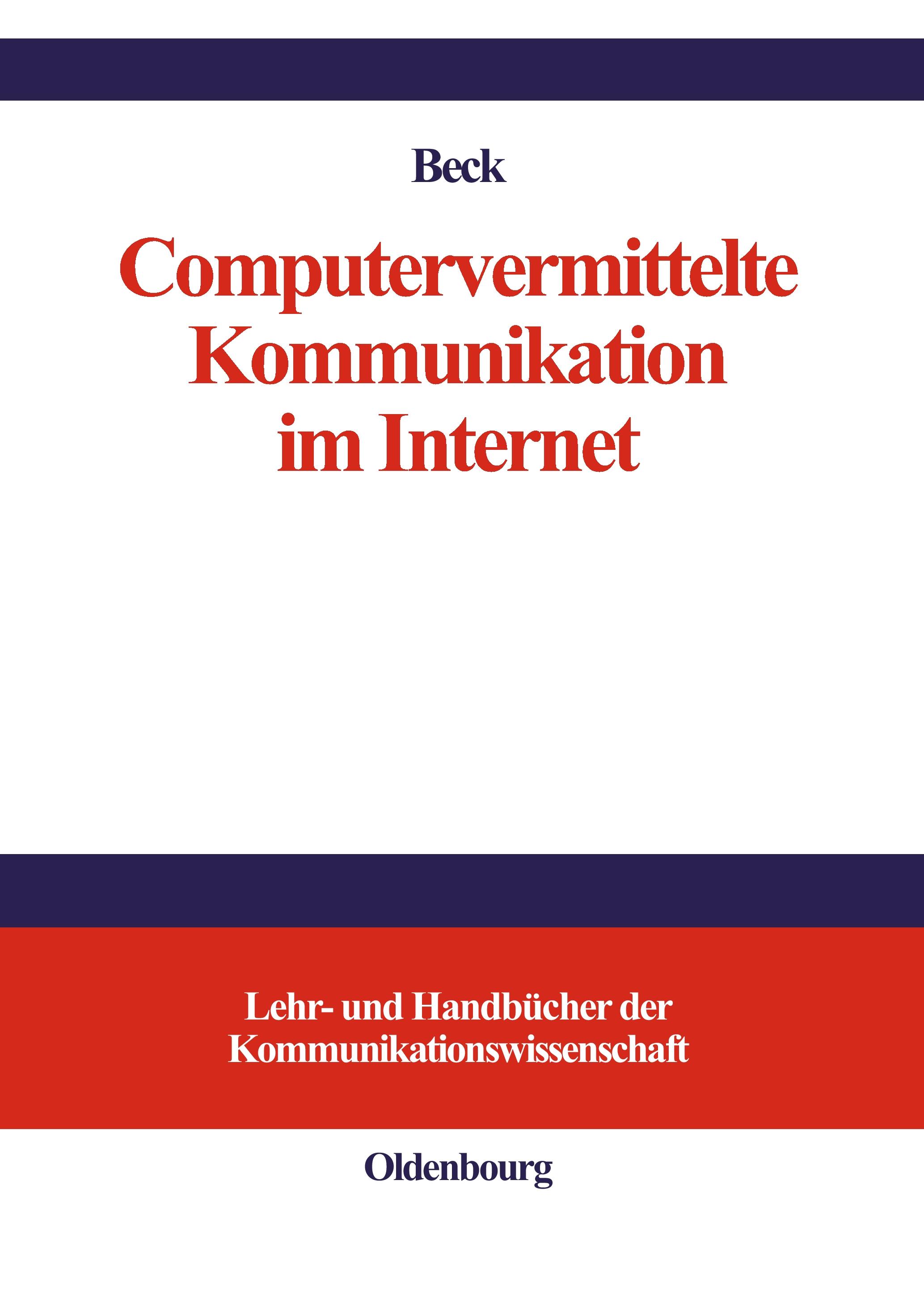 Vorderes Coverbild Computervermittelte Kommunikation im Internet