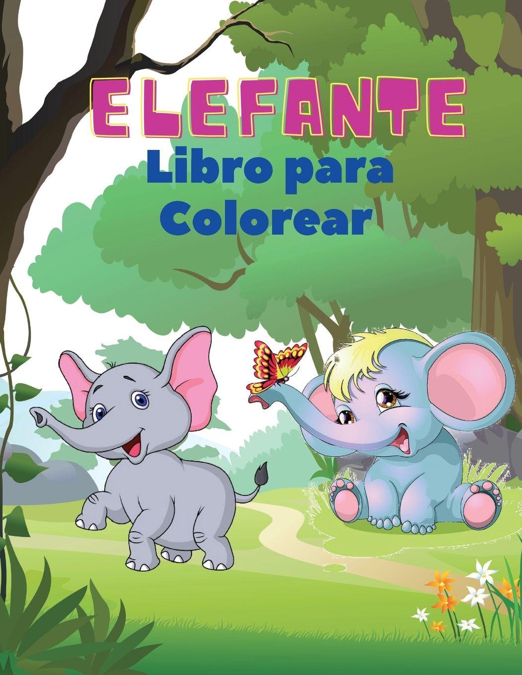 Vorderes Coverbild Elefante Libro para Colorear