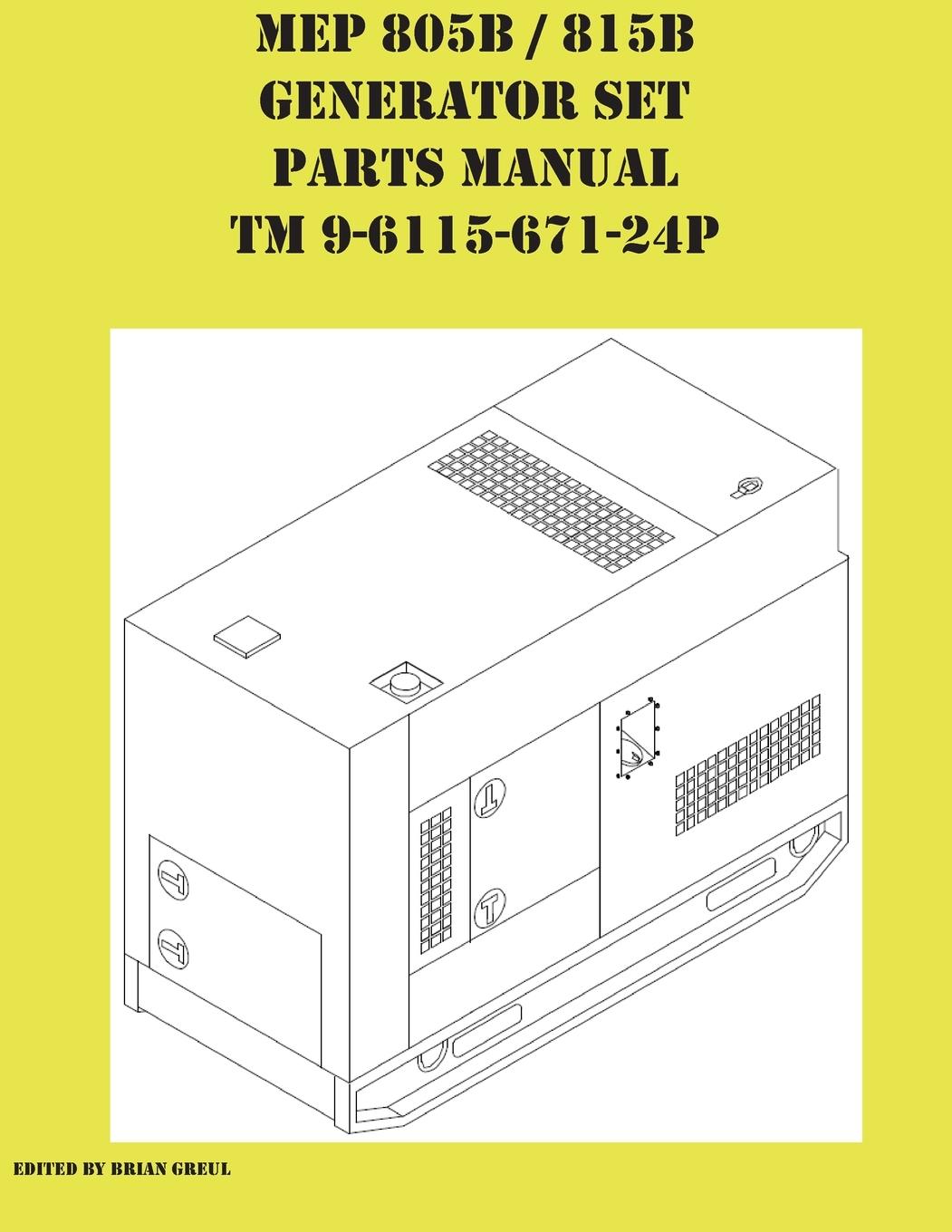 Vorderes Coverbild MEP 805B / 815B Generator Set Repair Parts Manual TM 9-6115-671-24P