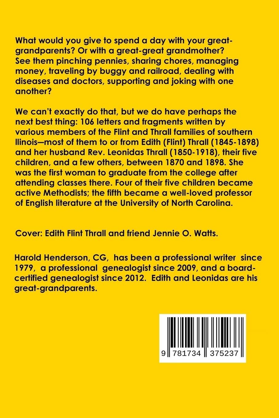 Rückseitencover James/Flint/Thrall Family Letters