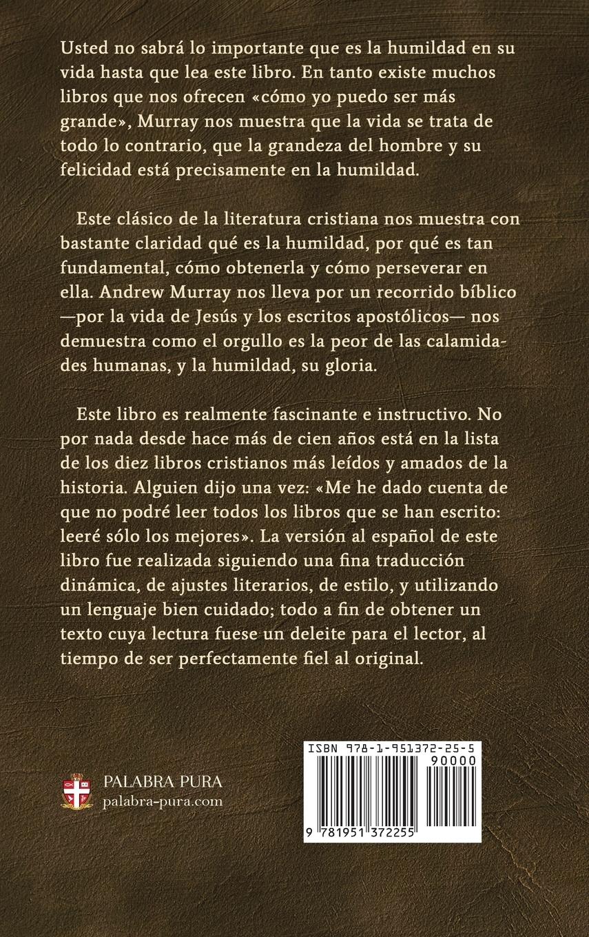 Rückseitencover La humildad (La belleza de la santidad)