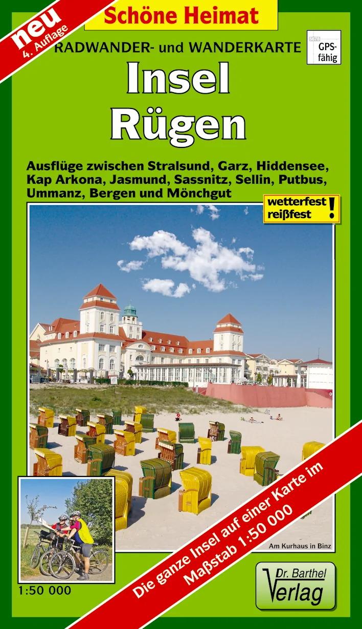 Vorderes Coverbild Insel Rügen Radwander- und Wanderkarte 1 : 50 000