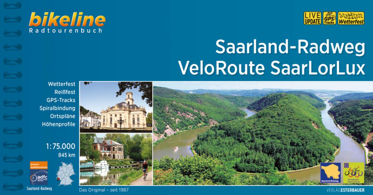 Vorderes Coverbild Saarland-Radweg . VeloRoute SaarLorLux
